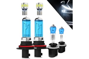 TTDBDAN Headlights+ License Plate Lights Fit For Dodge Dakota 1997-2004 Light Bulbs,9007/HB5 High/Low Beams+ 880/881 Fog Lights+ License Plate Lights Combo,Plug And Play,Pack of 6