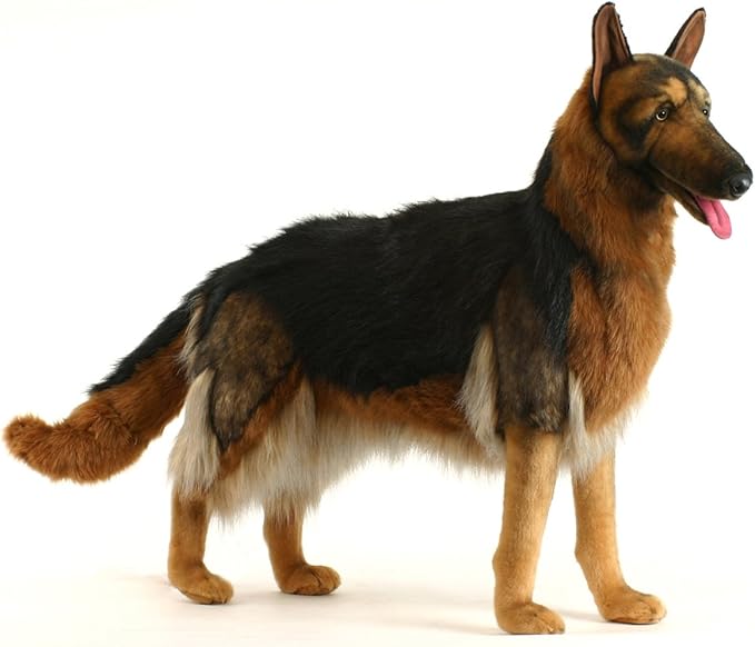 Anima Peluche Berger Allemand A 4 Pattes 100cm Amazon Fr Jeux Et Jouets