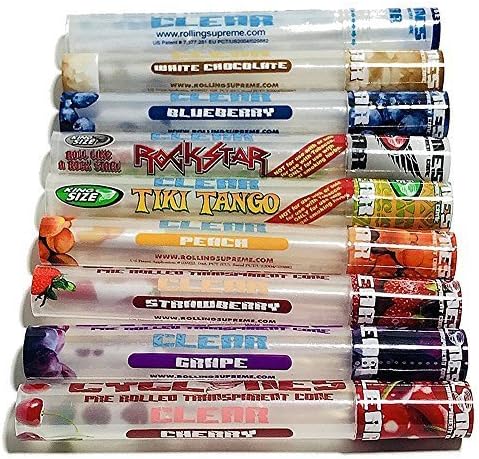 Cyclones Clear Pre Rolled Transparent Cones - 5 Assorted Flavours