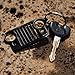 Grill Key Chain for Jeep Owners & Enthusiasts - High Quality Laser-Cut 304 Stainless Steel, Will Never Rust, Bend or Brake! Built by Wrench & Bones (CJ, Black)