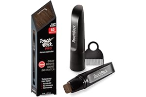 TouchBack Pro Gray Root Touch Up Marker Applicator - Real Hair Color - Light Brown
