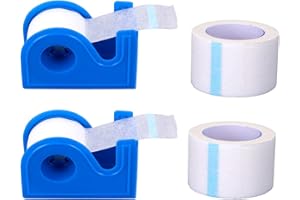4pcs Paper First Aid Tape with Dispenser, 1inx10 Yards Microporous Tape Hypoallergenic for Sensitive Skin Breathable Micropor