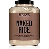 Naked Rice - Organic Brown Rice Protein Powder – Vegan Protein Powder - 5lb Bulk, GMO Free, Gluten Free & Soy Free. Plant-Bas