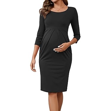 open lace back dress Amazon Best Sellers: Best Maternity Special Occasion Dresses main image 0