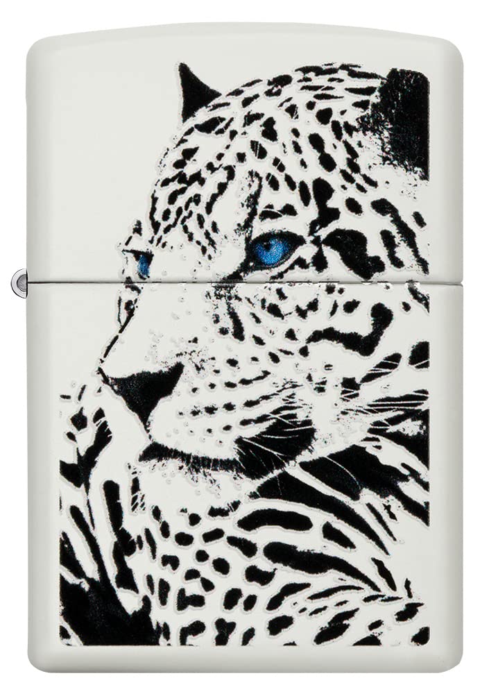 Zippo Windproof Lighter - Leo Emblem - Brushed Brass Finish - Refillable for Lifetime Use - Adjustable Flame - Gift Box - Metal Construction - Made in USA