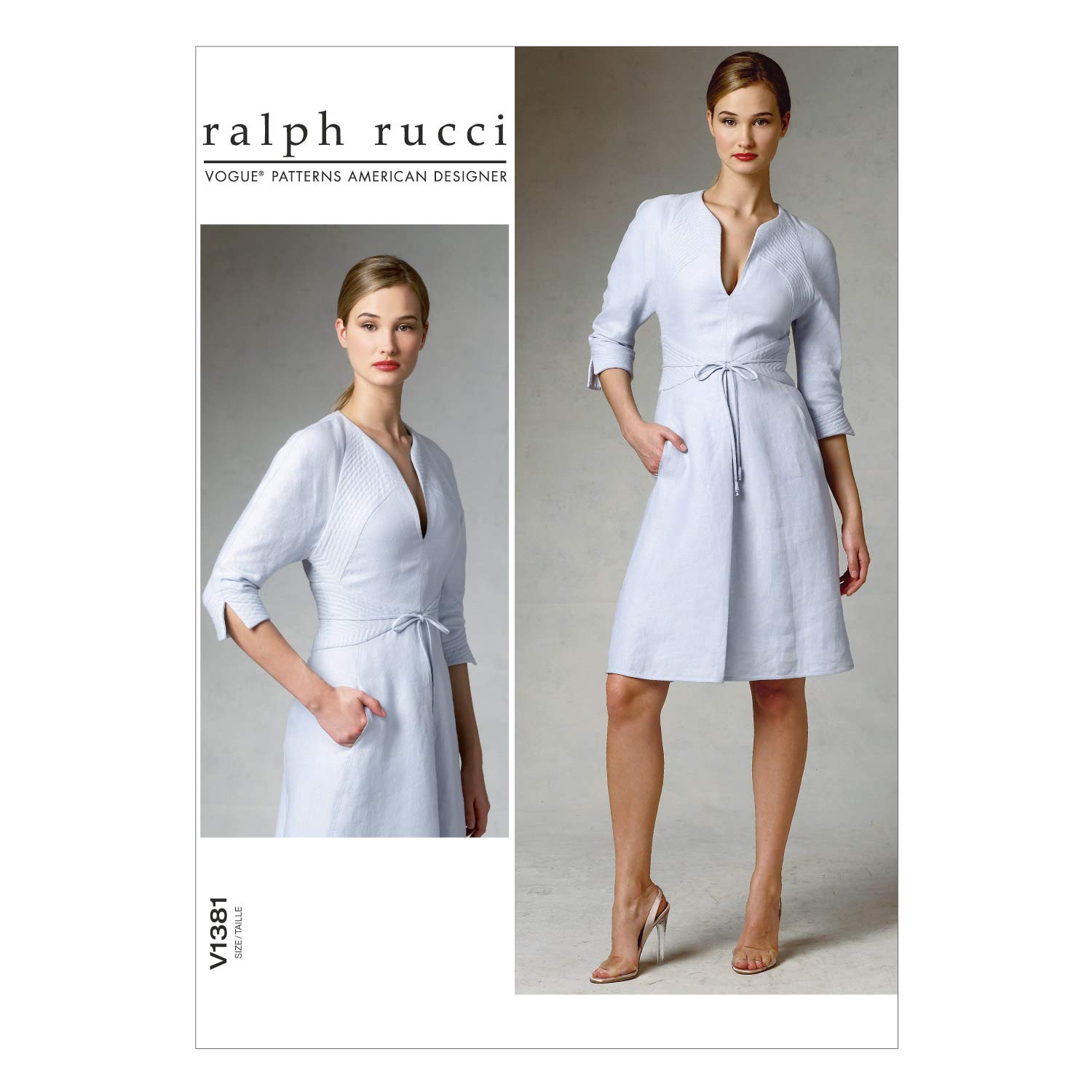 VOGUE PATTERNS V1381 DS 12/14/ 16/18/ 20 Misses Dress, Multi-Color, D5 (12-14-16-18-20)