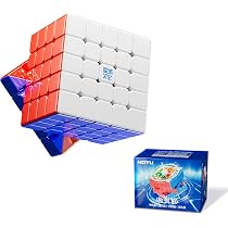 Moyu Aosu V7 4x4 Magnetic Stickerless UV Coated Speed Cube, 4 by 4