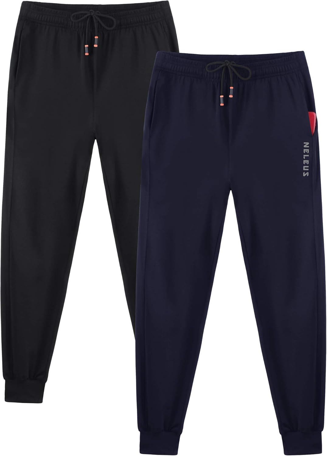 Neleus Men's Athletic Workout Running Pants: Clothing