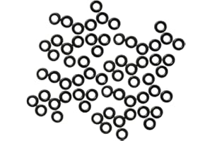 VANZACK 100pcs Black Rubber Rod Washers for Dart Shafts, Non-Slip Lightweight Pads for Competition and Game