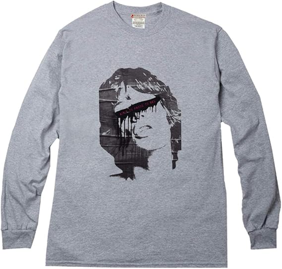 Amazon 吹きかけられたスプレー ストリートに貼られたポスター デザイン ロングｔシャツ Tシャツ カットソー 通販