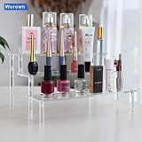 Worown 3-Tier Acrylic Riser Shelf Clear Display Stand 12in x 3.15in x 4mm view 6