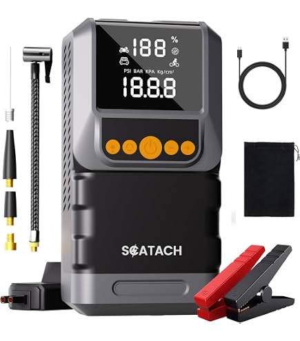 Amazon.com: Jump Starter with Air Compressor 8000A 150PSI Car
