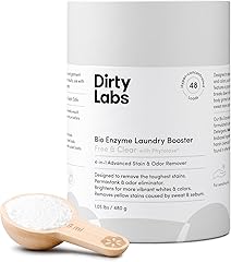 Dirty Labs | Scent Free | Bio Enzyme Laundry Booster | 48 Loads (1 lb) | Hyper Concentrated | High Efficiency & Standard Mach