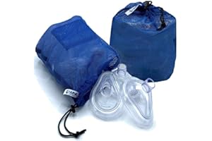 WNL Products 5000TM-CP Practi-MASK Adult/Child CPR Training Mask 2-PK Mesh Bag