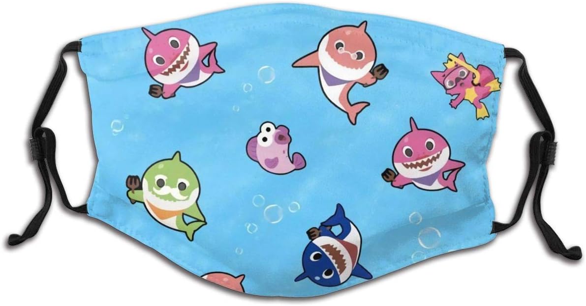 Shateeg Baby Shark Family - Blue Pattern Protective face for teenagers, suitable for 6-14 years old