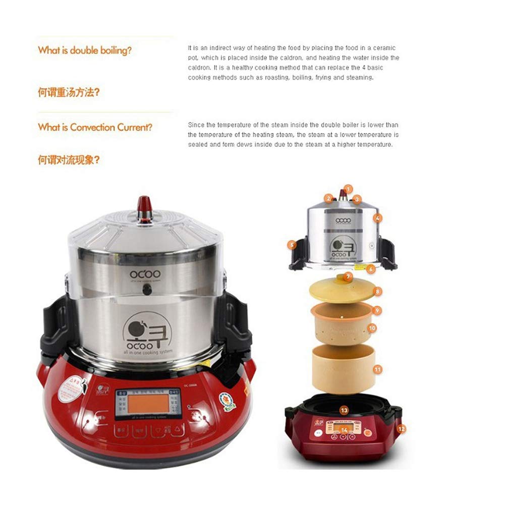 OCOO Oc2300NR Slow Cooker Herb Extractor Allinone Cardron Double