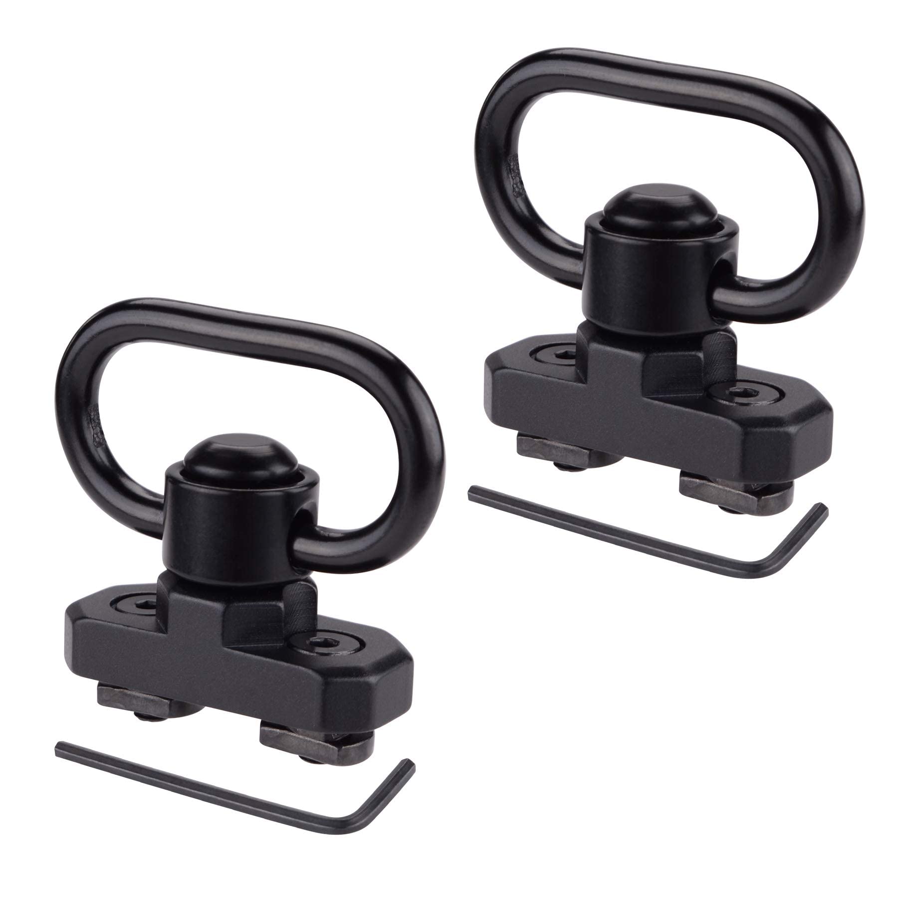 BOOSTEADY 2 Pack QD Sling Swivel, QD Sling Mount with Push Button