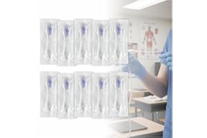 IV Extension Set with Luer Lock, Veterinary Laboratory Practice Training Tube, 10 Pcs Disposable Tubing (1)