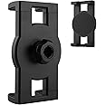 Mippko Universal iPad and Phone Mount Adapter for Tablet/iPad/Nexus/LG G Pads/e-Reader/Switch/iPhone,Ball Hole Compatible with Diameter of 0.669 inch /17mm Ball Head,Multi-Angle Adjustable,Black