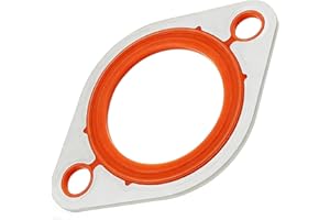 KoiLuvGo Thermostat Water Neck Housing Gasket, 1/8" Aluminum Carrier with Molded Silicone Replacement for Chevy SBC BBC Engin