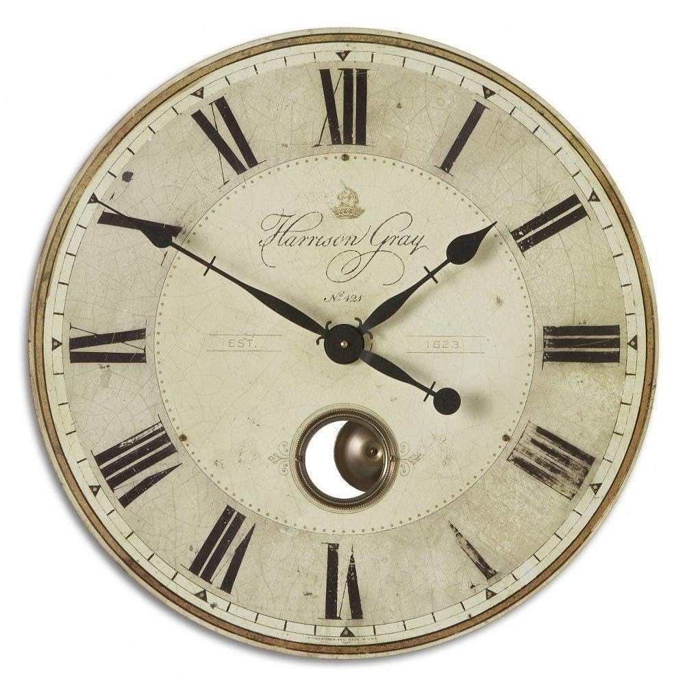 Photo 1 of Uttermost Harrison Gray 23-in Wall Clock