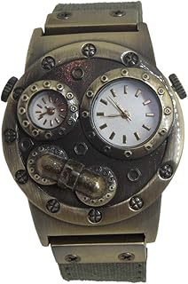 steampunk styled tesla analog watch