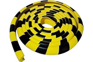 Self Adhesive L Shaped Foam Corner Guards, 5 M NBR Protective Tape for Parking Bollards and Garage Security