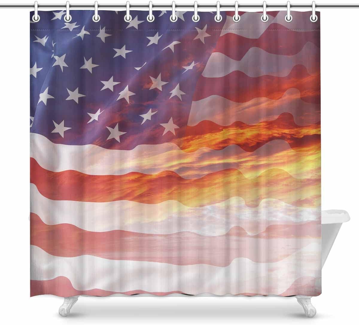 This Wall Hook Uses A Play On The American Flag A Patriotic Decoration For Any Wall Patriotic Bedroom American Flag Decor Railroad Spikes Crafts