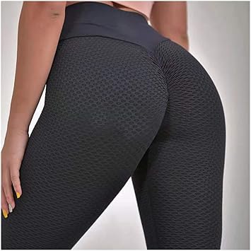 Amazon Co Jp 女性のハイウエストヨガパンツ ハニカムアンチセルライトコンプレッションタイツ 胃コントロールエクササイズランニングタイツ タイツ タイツ S L D Black M スポーツ アウトドア