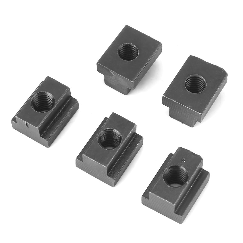 TOPINCN T Slot Nuts M8/M10 Black Oxide Finish T Slot Nuts Threads Fit Into T-Slots In Machine Tool Tables(M8)