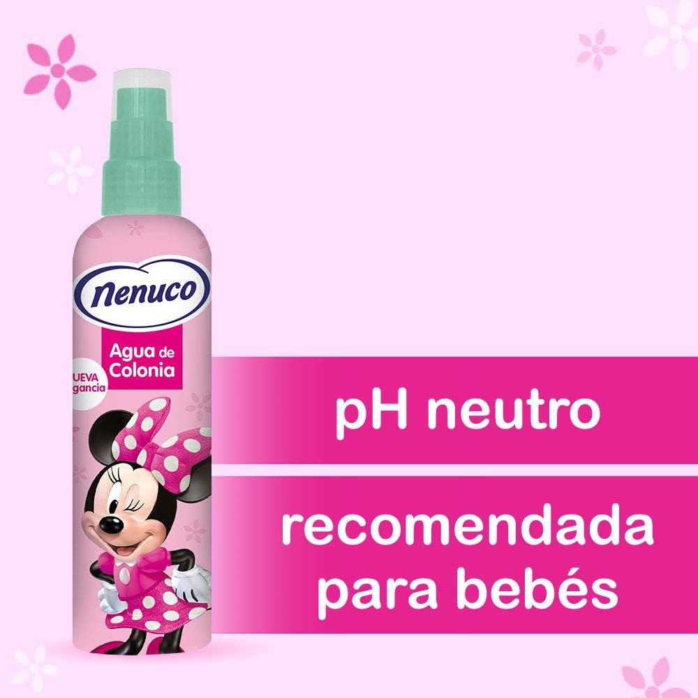 Nenuco Pack Agua de Colonia Infantil Bebé Minnie con Muñeco - 175 ml