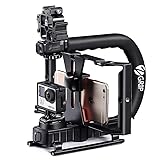 Zeadio Triple Hot-Shoe Handheld Stabilizer with