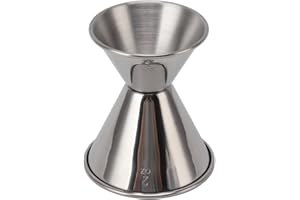 Stainless Steel Cocktail Jigger, Heavy Duty 304 Stainless Steel Double Cocktail Jigger Precise Measurement Markings for Home 