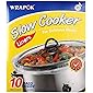 WRAPOK Slow Cooker Liners Cooking Bags BPA Free for Oval or Round Pot, Large Size 13 x 21 Inch, Fits 3 to 8.5 Quarts - 1…