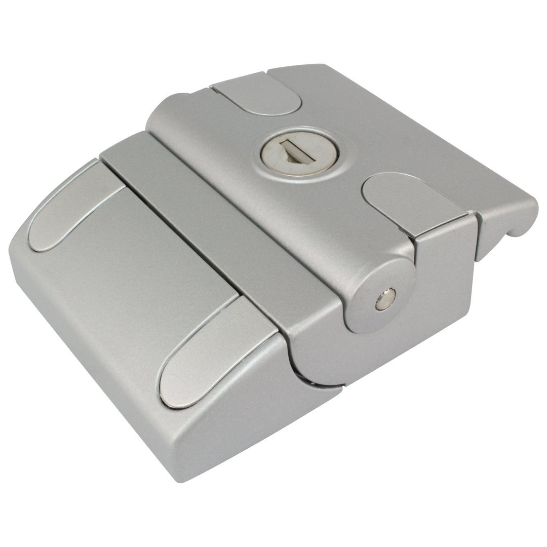 Latch Lock Compact Various Locking Door Latch Aluminium Colour
