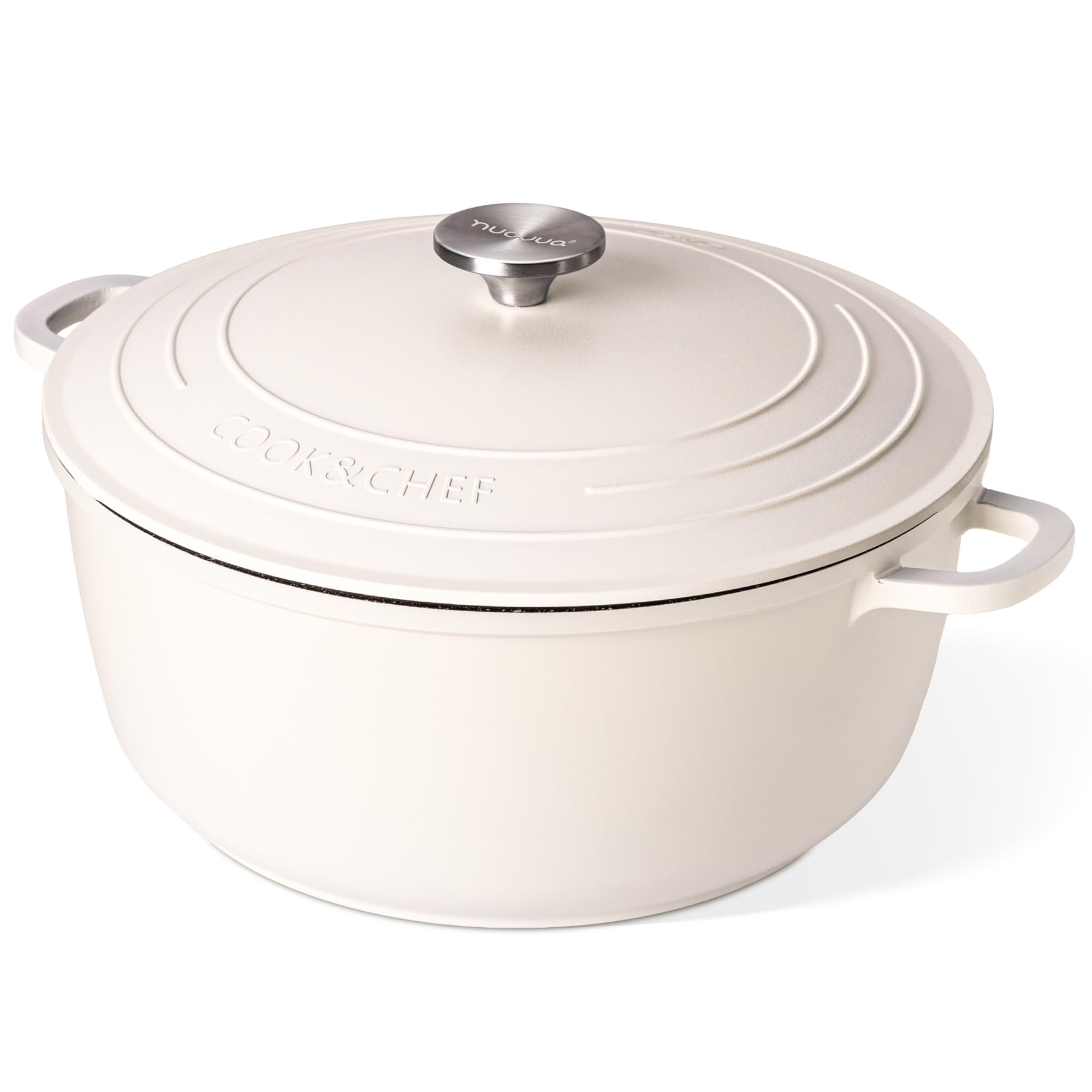 Dutch Oven Pot with Lid – Non Stick Dutch Oven for Bread Baking – Cast ...