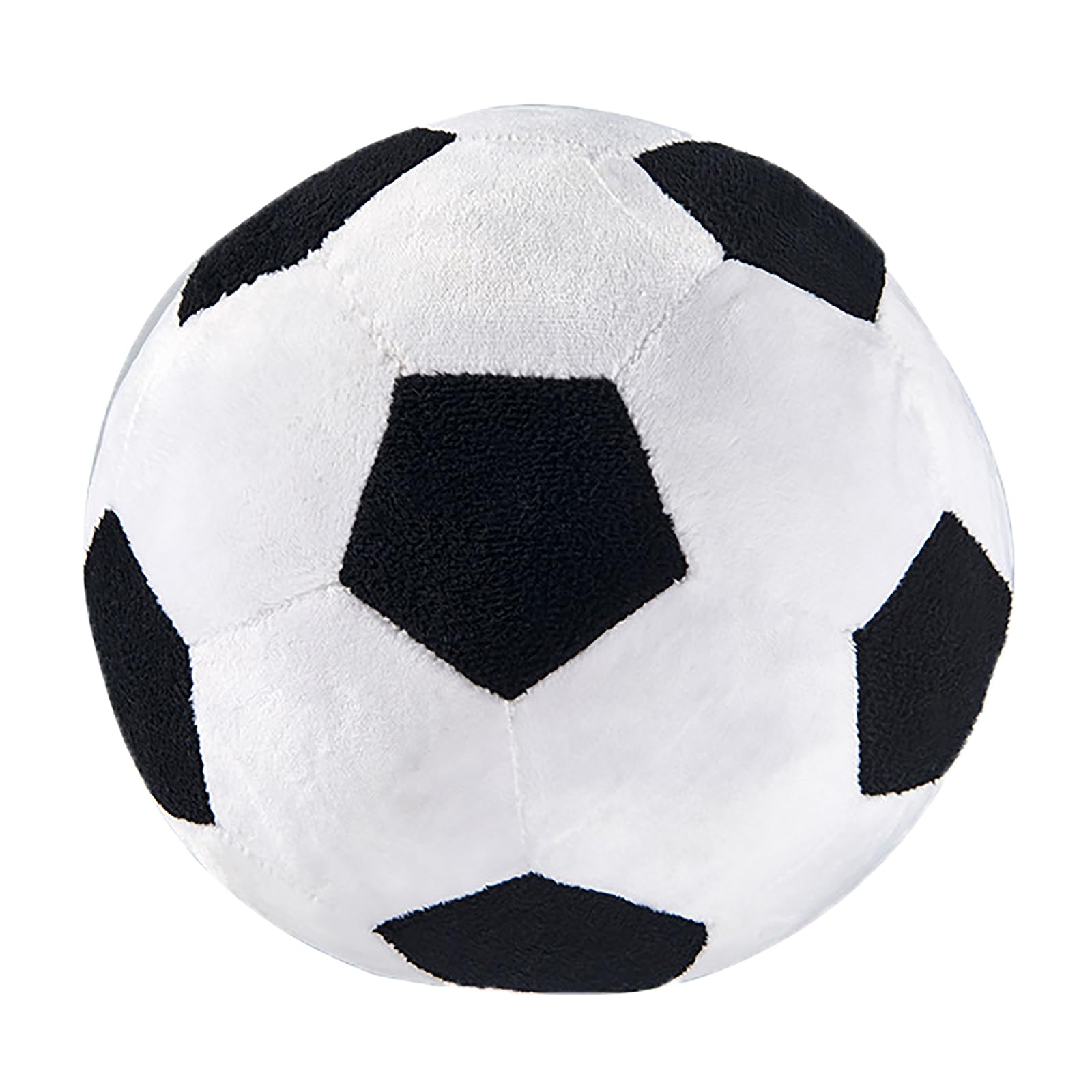 Plush Football/Basketball Toy 1:1 Realistic Stuffed Soft Soccer Ball Toy Size 5 Fluffy Classic Football Squishy Pillows Sleeping Hugging Plush Pillow Gift for Kids Adult Sports Fans (Football-round)