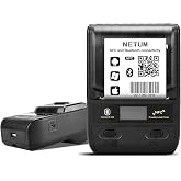 NETUM Label Maker - Bluetooth Thermal Label Printer Portable Barcode Printer Apply to Clothing, Jewelry, Retail, Mailing, Barcode, Compatible for Android &amp; iOS System