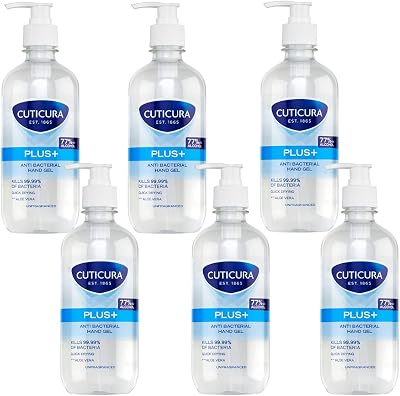 Cuticura Original Anti-Bacterial Hand Gel 500 ml Pack 6 x 500 ml