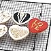 Wedding Decoration Cookie Stencil and Cutter Set, 11-Pieces Cookie Decorating Stencil for Royal Icing, 1-Piece Love Heart Cookie Cutter(Bride and Groom)
