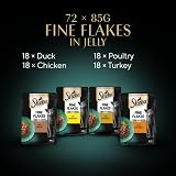 Sheba Fine Flakes in Jelly Poultry Collection 72x85g Cat Food Pouches view 8