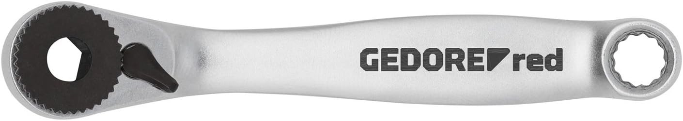 GEDORE Red bit Ratchet 1/4 inch switchable, with Drive Adapter, Colour, Size