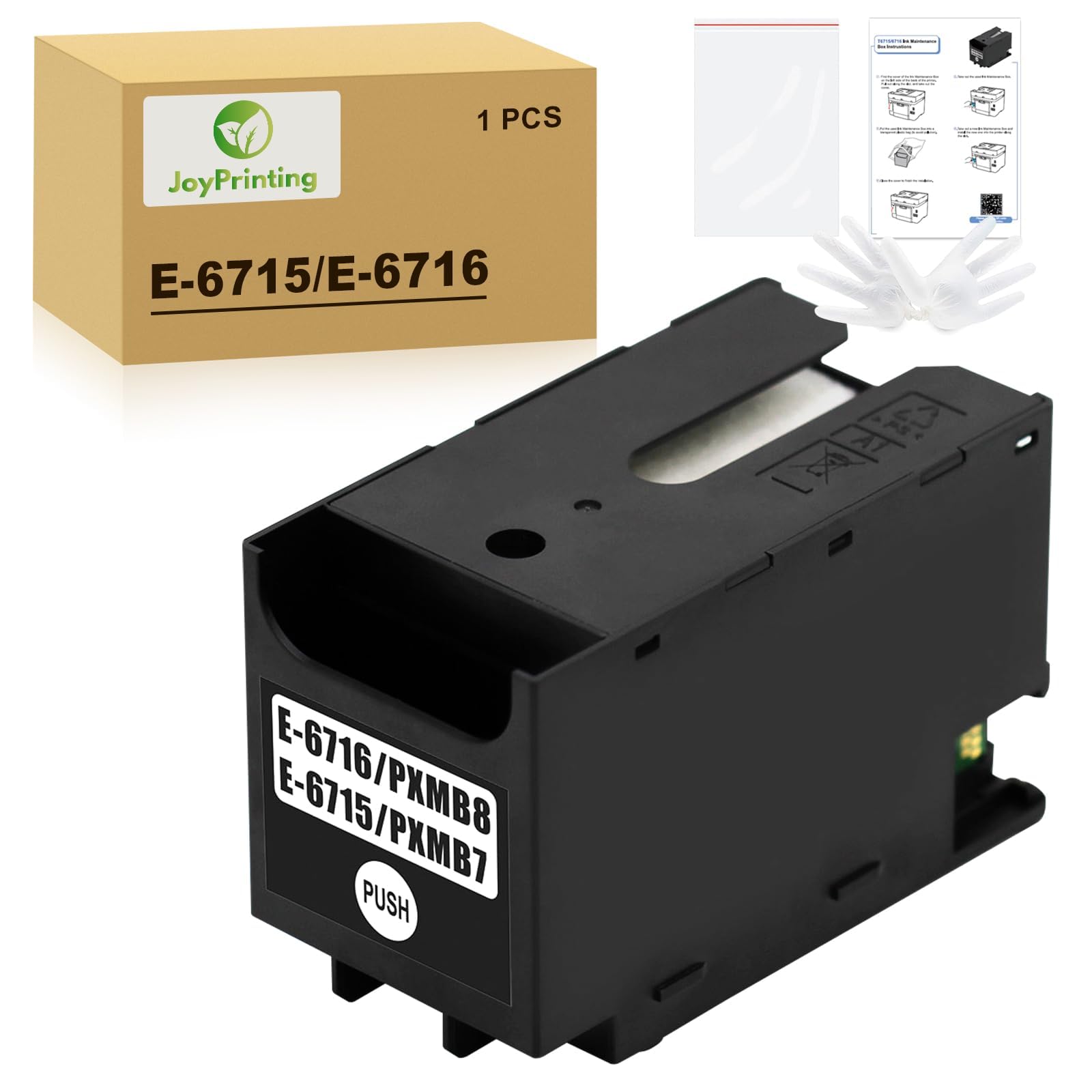 JoyPrinting T6715 6716 Ink Maintenance Box Replace T6715 T6716 C13T671600 C13T671500 for WF-4720DWF WF-4725DWF WF-4730DTWF WF-4740DTWF WF-C529R WF-C529RDTW WF-C579RDTWF WF-C579RD2TWF