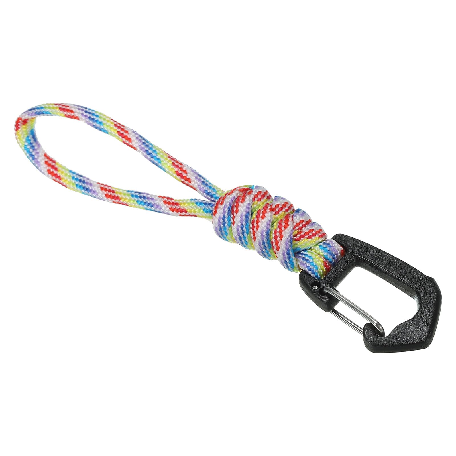 PATIKIL Badge Lanyard 4.7 Inch, Necklace Keychain Cord Metal Clasp Hook Ring Strap for Keys Whistle ID Card Badge Holder, Colorful