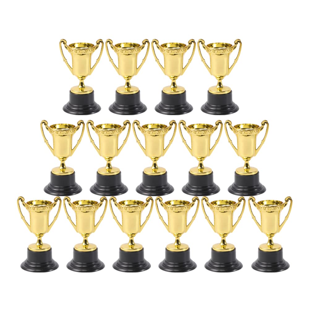TOYANDONA 30 Pack Mini Award Trophy, Gold Award Trophy Cups for Graduation Parties, Sports Tournaments, Kids Classroom School Rewards, Reward Prizes Decor