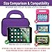 7-8 inch Tablet Sleeve, Evecase® 7~8 inch Tablet Ultra-Portable Neoprene Zipper Carrying Sleeve Case Bag with Accessory Pocket - Purple/Black