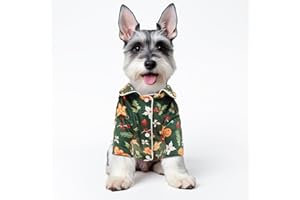 CuteBone Two-Leg Velvet Pet Christmas Pajamas Girl Dog Clothes - Soft, Cozy, and Stretchy Boy Pjs for Small, Medium Dogs and Cats Winter Sleepwear Apparel LTP15M