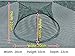 Windaze Portable Folded Fishing Net Landing Net Fish Shrimp Minnow Crayfish Crab Baits Cast Mesh Trap (Automatic 6 sides 12 Holes)