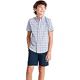 vineyard vines Boys Road Town Tattersall Perf Cotton Shirt