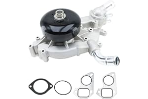 BDELI AW5104 Water Pump with Thermostat G7341B 252-845 for 1999 2000 2001 2002 2003 2004 2005 2006 Chevrolet GMC Rainier Escalade 4.8 5.3 6.0L, 19195104, 12569519